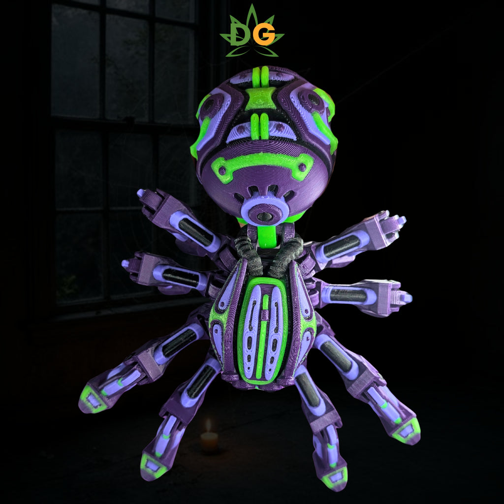 Cybernetic Spider Flexi Model: Posable Desk Accessory