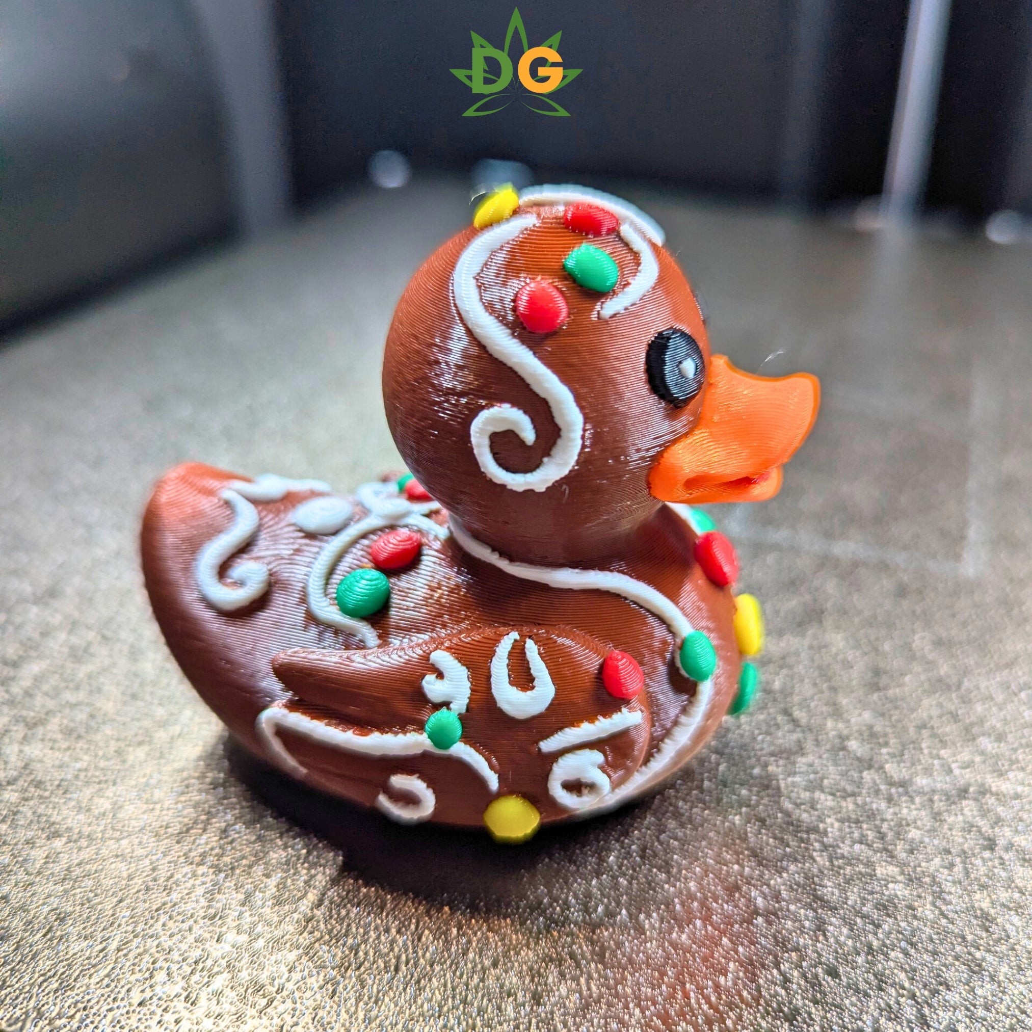 Colorful Gingerbread Duck Companion | Christmas Jeep Accessory