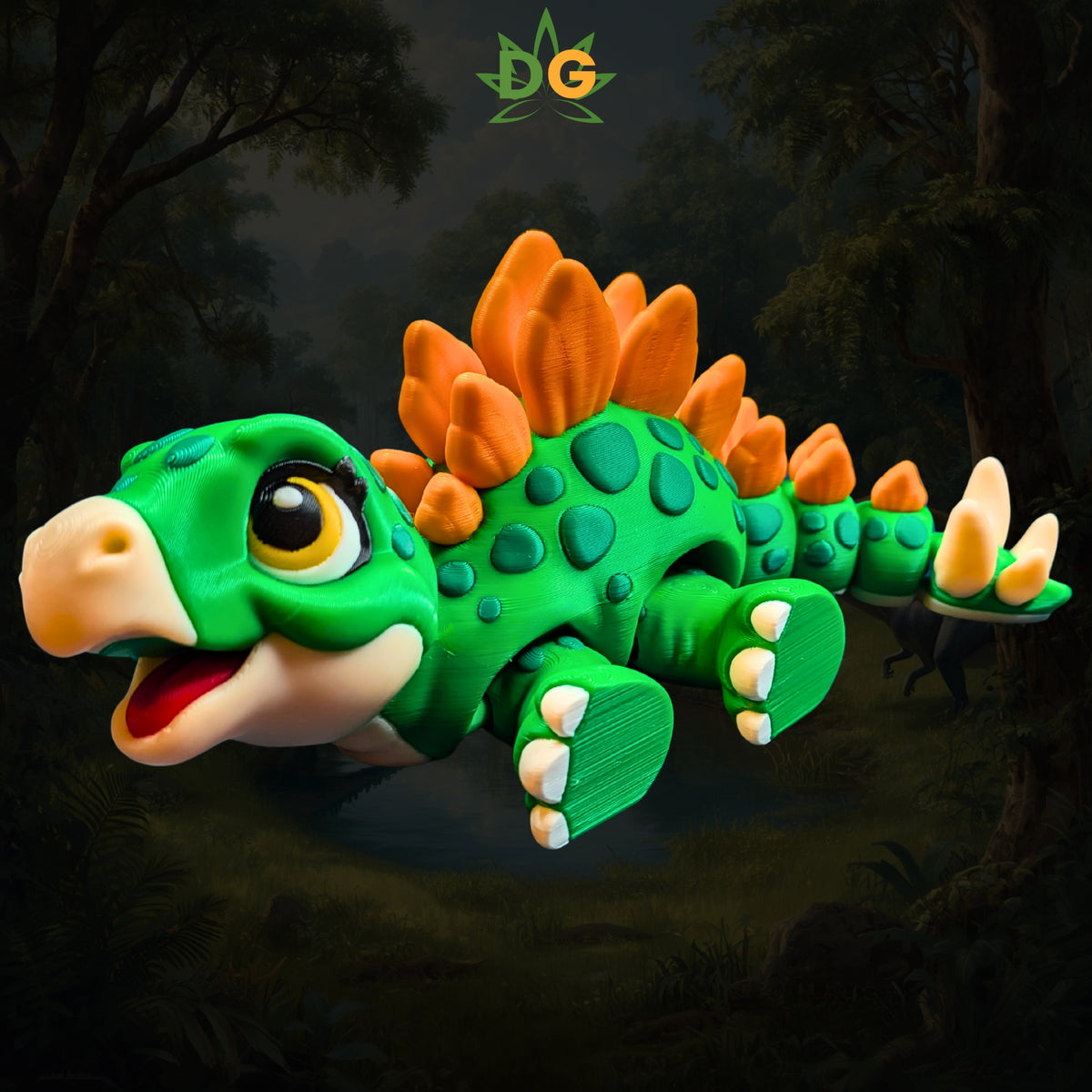Baby Stegosaurus Articulated Figurine