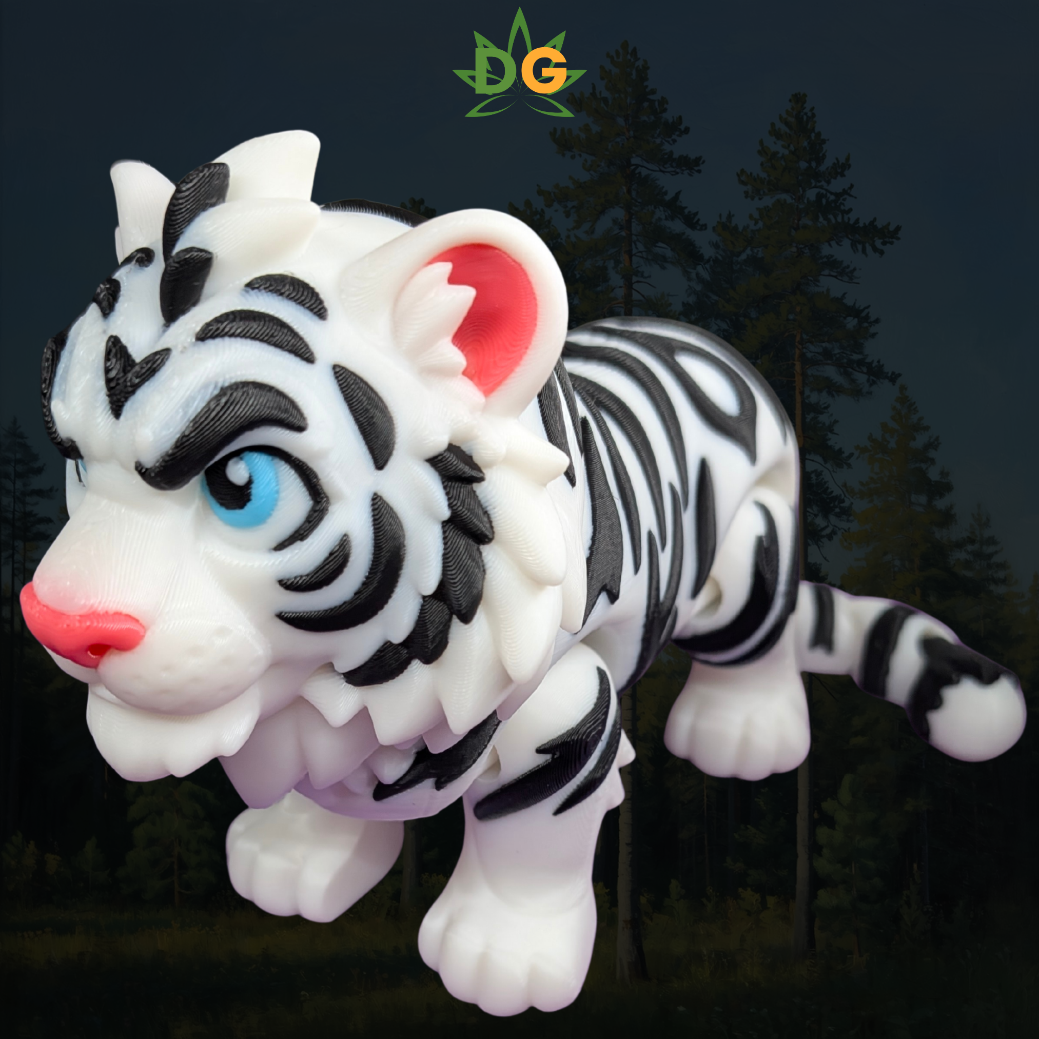 Tiger Flexi, Articulated Big Cat Desk Decor