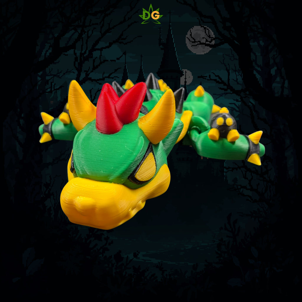 Retro Gaming Dragon Turtle Flexi Desk Pet 3D Printed