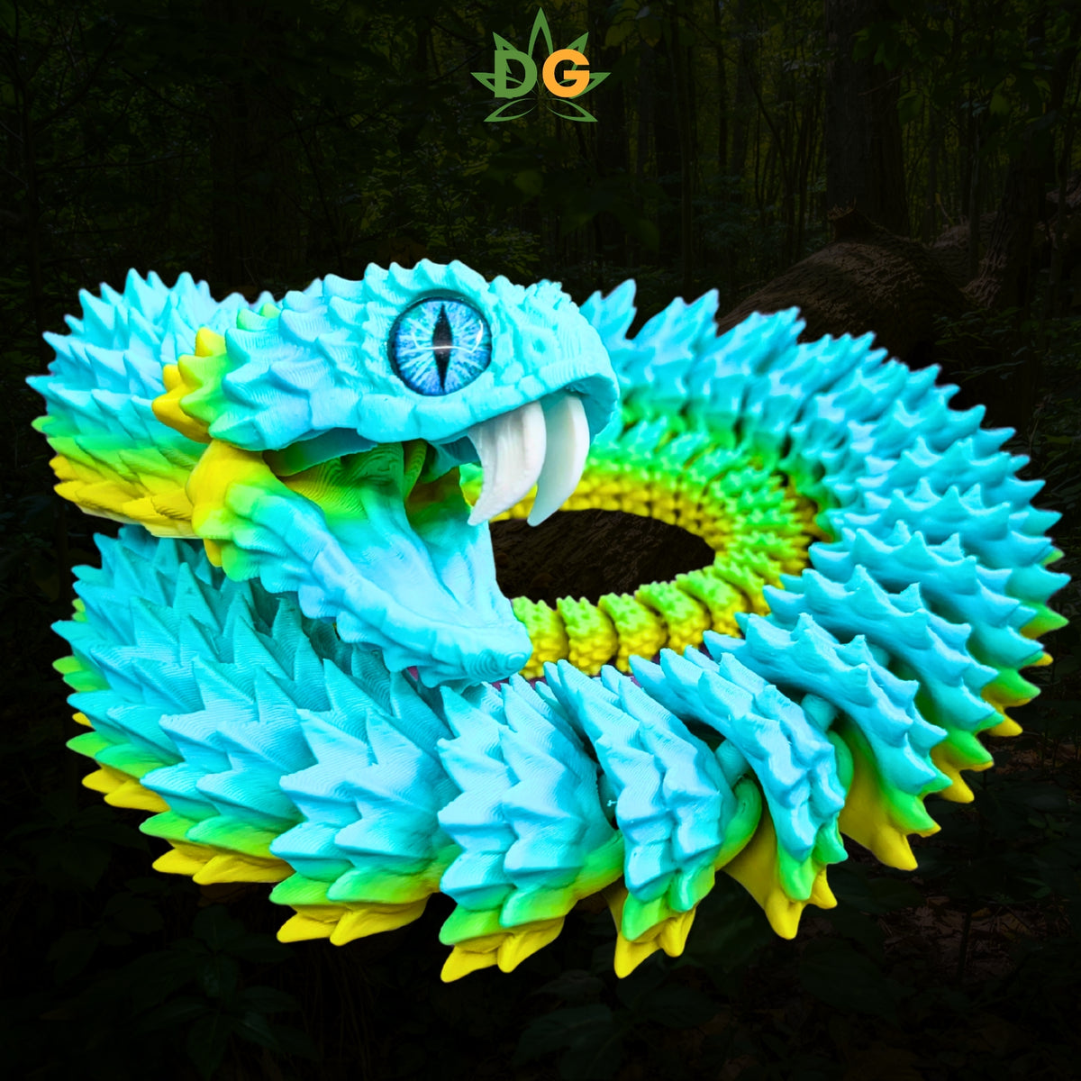 Bush Viper Snake with Glass Eyes