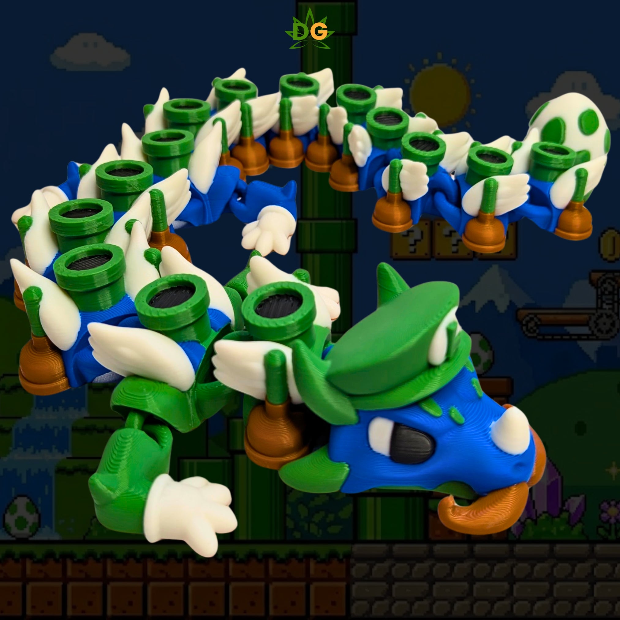 Plumber Dragon Articulated Fidget Figurine