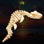 XL Articulated Plesiosaur Skeleton Flexi | 3D Printed Prehistoric Marine Reptile
