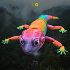 Rainbow Gecko Flexi with a forest in the background