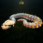 Gaboon Viper Snake Flexi with Glass Eyes