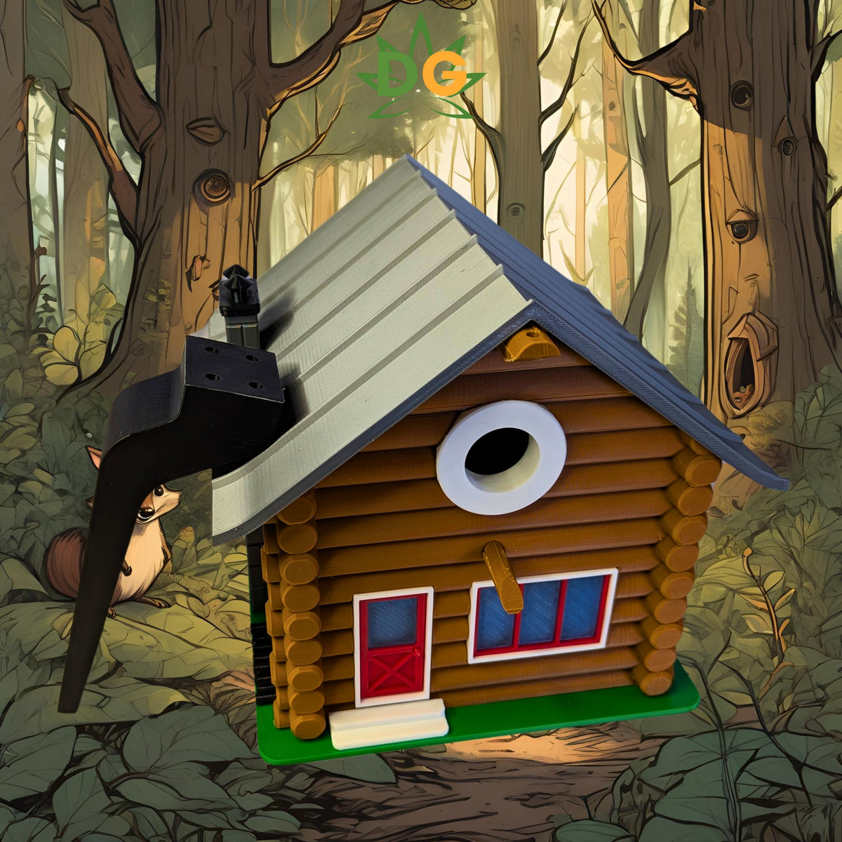 Modern Up north Cottage Birdhouse: Cottage Style, Strong & Weatherproof, Easy Mounting Home Décor for Birds, Garden Art, Outdoor Ornament