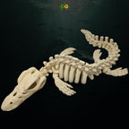 XL Articulated Skeleton Mosasaurus Figurine Desk Accessory 3D Printed