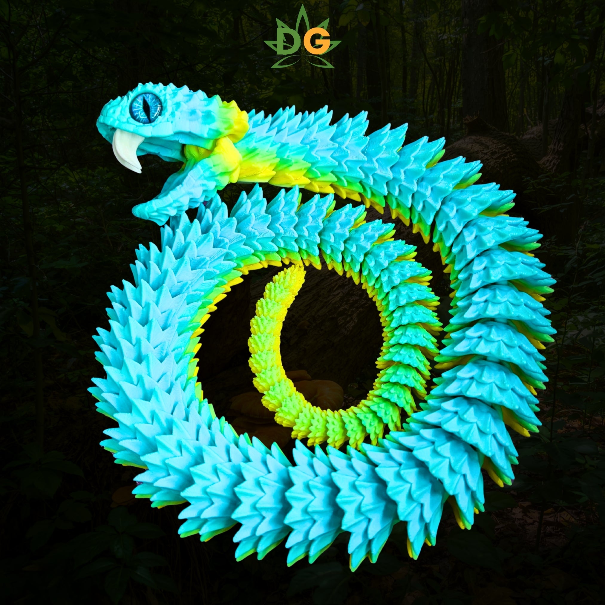 Bush Viper Snake with Glass Eyes