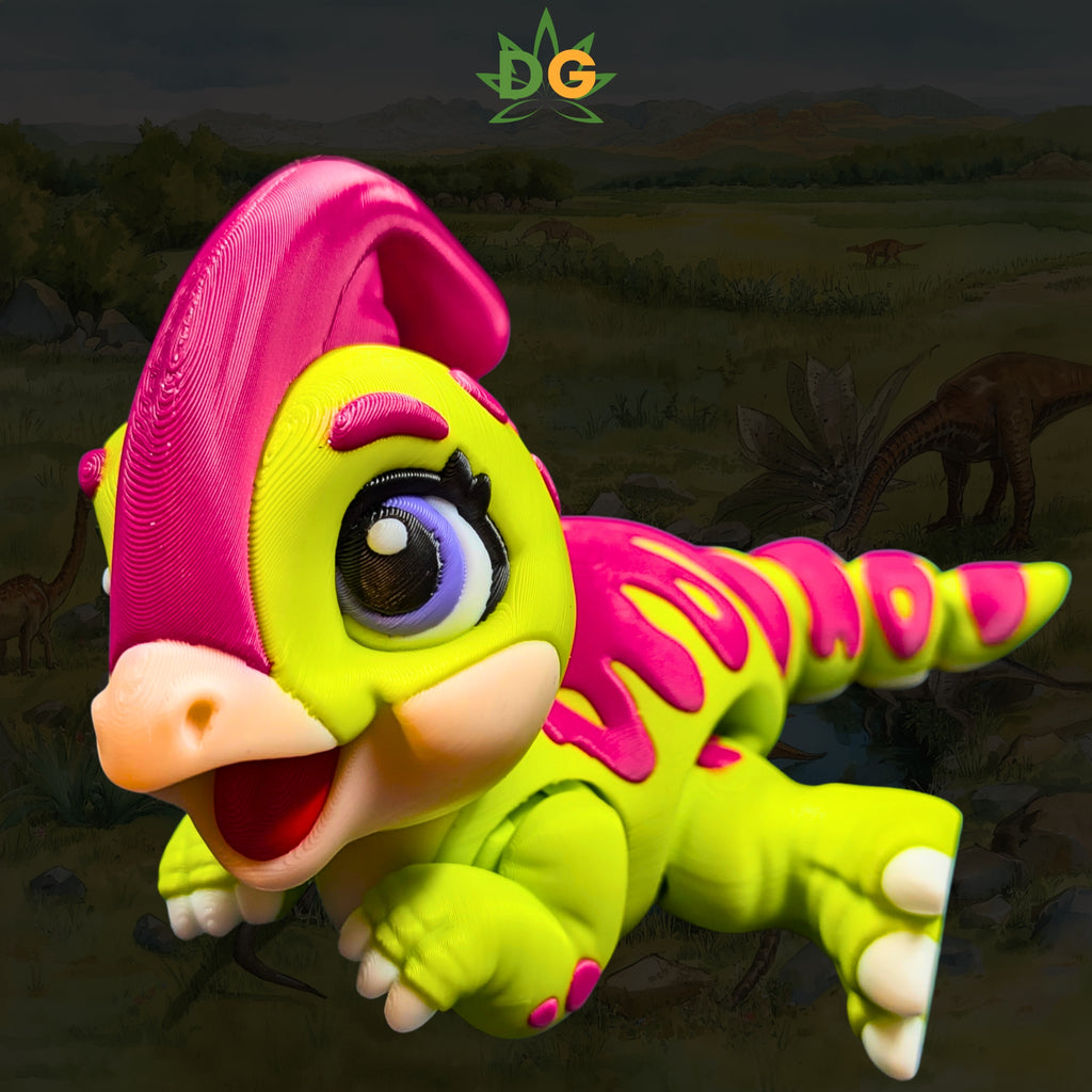 Cute Parasaurolophus Flexi Figure
