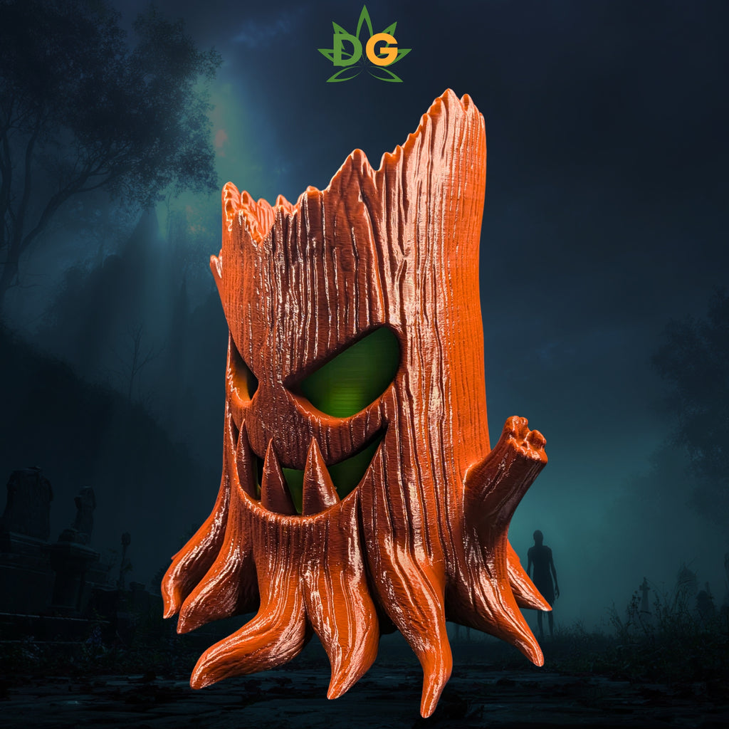 Scary Face Tree Stump Light