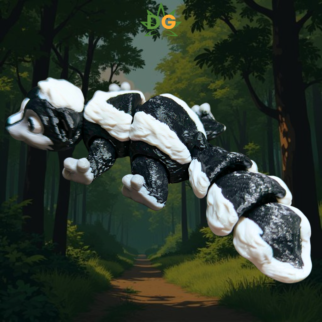 Flexi Skunk with a forest behind him