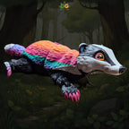Rainbow Badger Flexi | Articulated Forest Animal