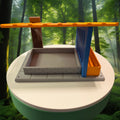 Modern Bird Feeder | Decorative Outdoor Wildlife Accessory & Flower Bed Garden Decor