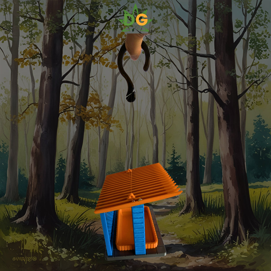 Mid-Century Modern Birdfeeder: Stylish Outdoor Feeding Station