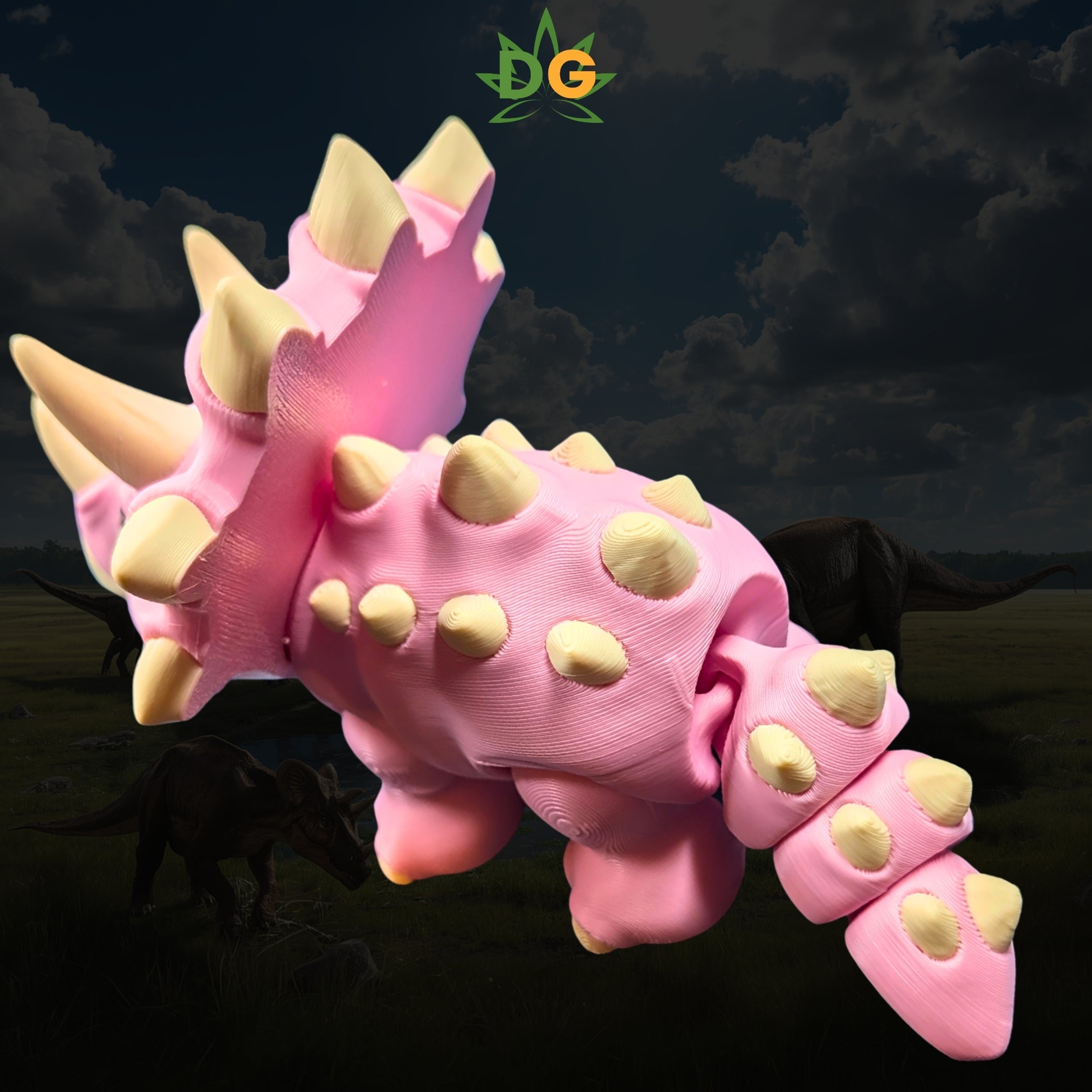 Baby Triceratops, Posable Dino Figure