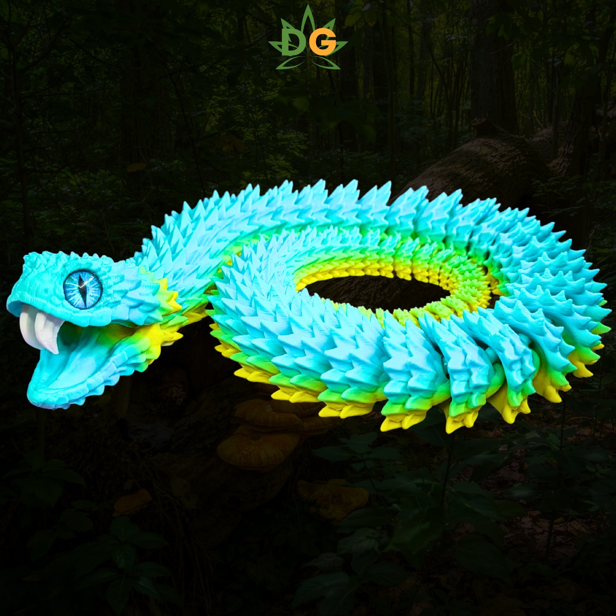 Bush Viper Snake with Glass Eyes