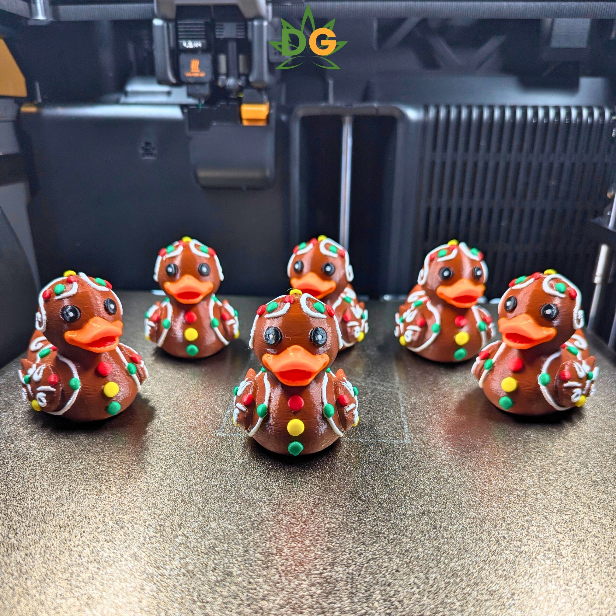 Colorful Gingerbread Duck Companion | Christmas Jeep Accessory