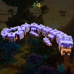 Articulated Earth Dragon Flexi - 3D Printed Pixelated Dragon Figure