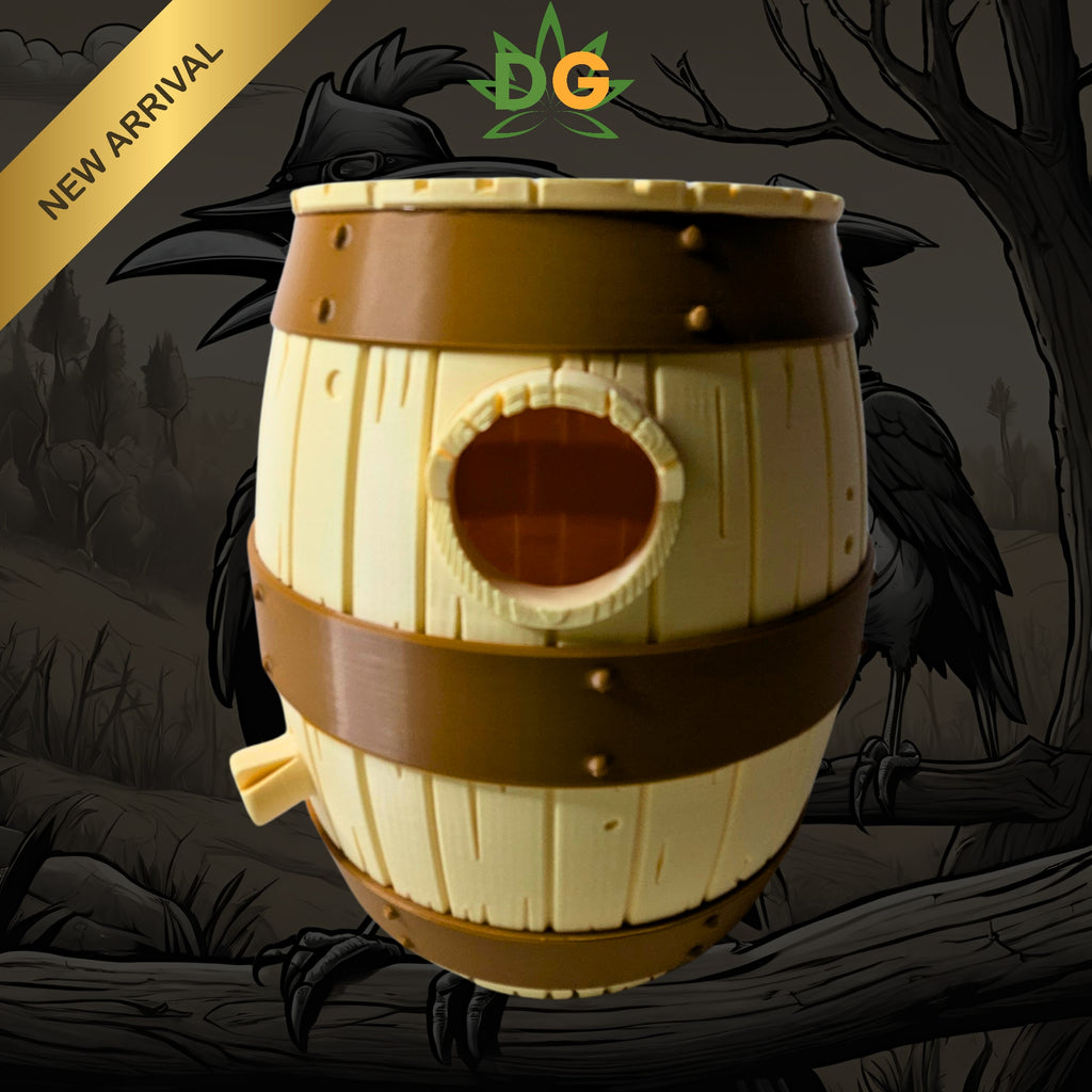 Charming Old Barrel Bird House - Unique Rustic Home for Feathered Friends
