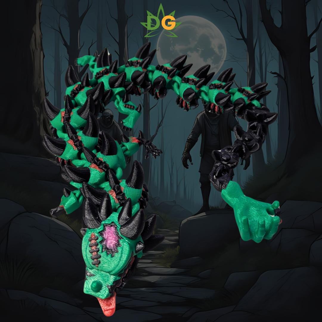 Flexi Zombie Dragon: Gothic Halloween Decor