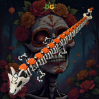 Articulated Calavera Dragon, Day of the Dead (Dia De Los Muertos) Flexi
